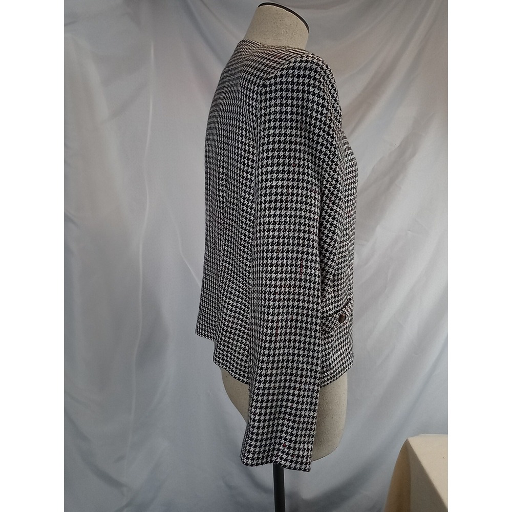 Vintage Requirement Blazer Jacket Women's Size 8 Plaid Dress‎ Jacket 5 Button - Picture 3 of 12